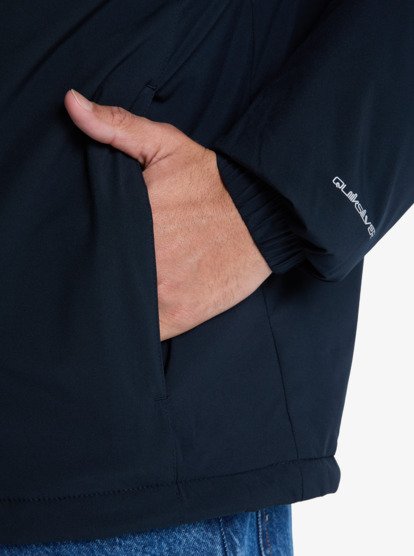 Load image into Gallery viewer, Quiksilver Men&#39;s Overcast 3K Insulated Waterproof Hooded Jacket Black EQYJK04194-KVJ0
