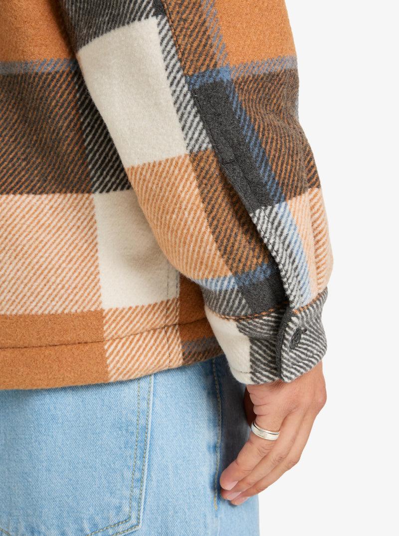 Load image into Gallery viewer, Quiksilver Men&#39;s Dna Sherpa Harrington Jacket Almond Sherpa Harrington EQYJK04201_CMD1
