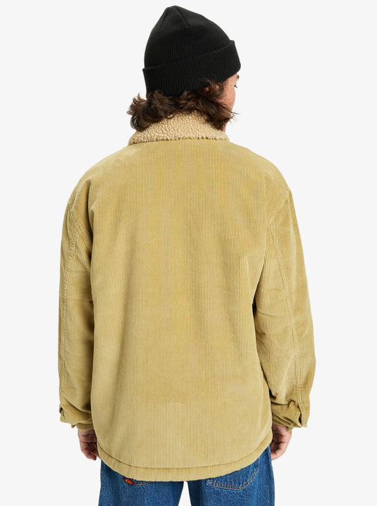 Quiksilver Men's Dna Sherpa Harrington Jacket Sponge EQYJK04201_TKP0