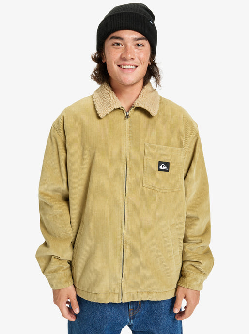 Quiksilver Men's Dna Sherpa Harrington Jacket Sponge EQYJK04201_TKP0