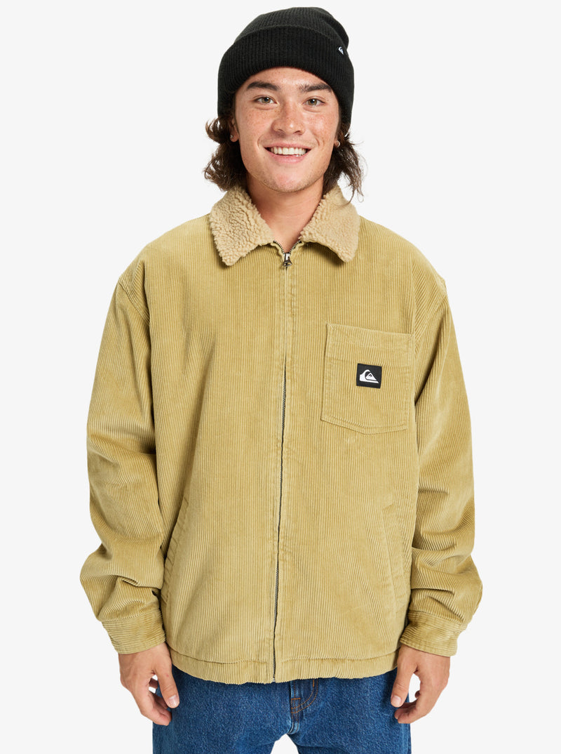 Load image into Gallery viewer, Quiksilver Men&#39;s Dna Sherpa Harrington Jacket Sponge EQYJK04201_TKP0
