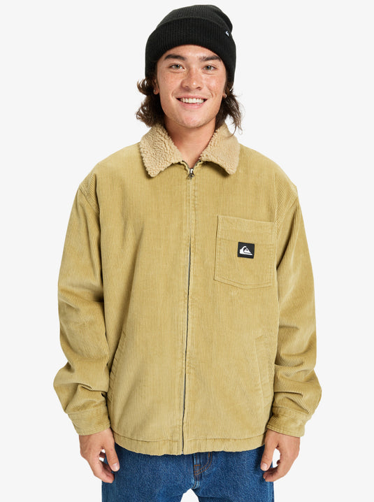 Quiksilver Men's Dna Sherpa Harrington Jacket Sponge EQYJK04201_TKP0