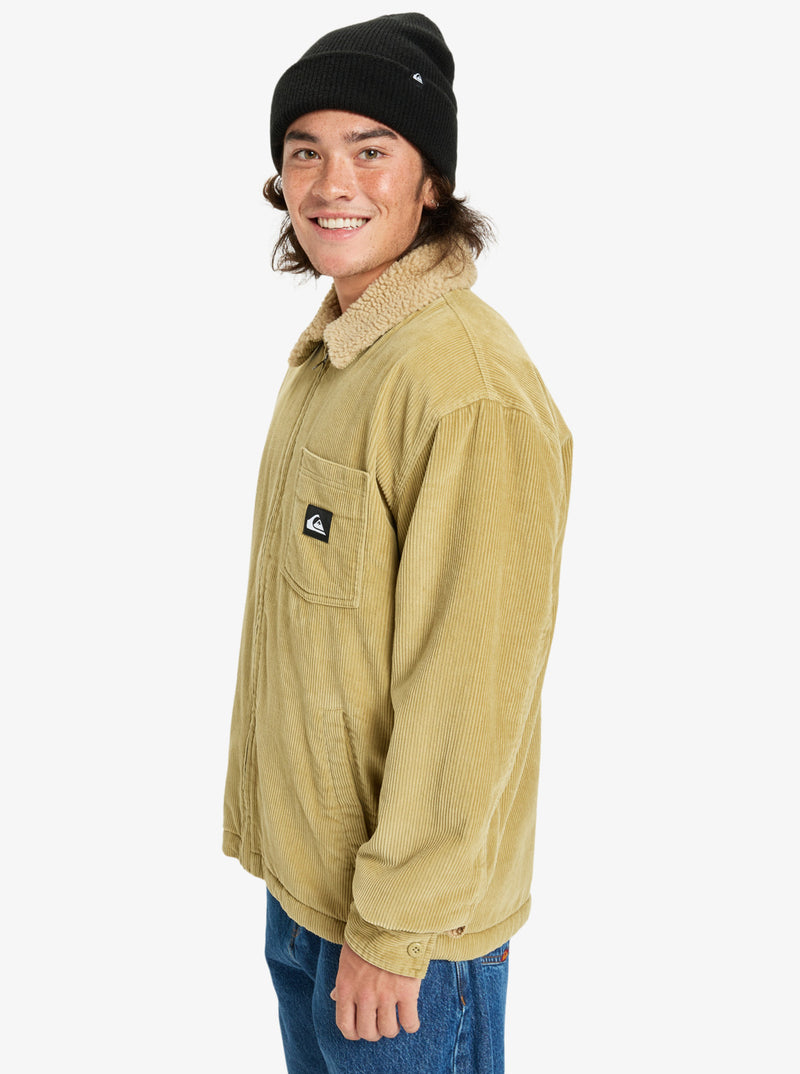 Load image into Gallery viewer, Quiksilver Men&#39;s Dna Sherpa Harrington Jacket Sponge EQYJK04201_TKP0
