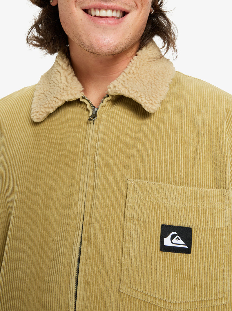 Load image into Gallery viewer, Quiksilver Men&#39;s Dna Sherpa Harrington Jacket Sponge EQYJK04201_TKP0
