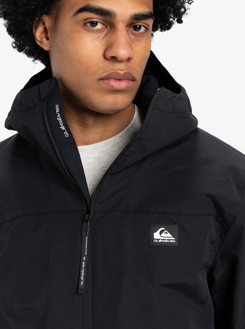 Load image into Gallery viewer, Quiksilver Men&#39;s Overcast 3K Warm Jacket Black EQYJK04202-KVJ0
