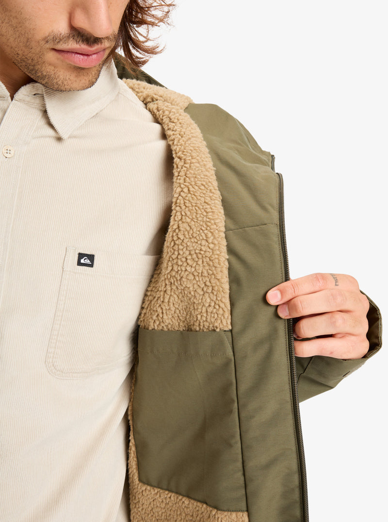 Load image into Gallery viewer, Quiksilver Men&#39;s Overcast 3K Parka Grape Leaf EQYJK04203-CRE0
