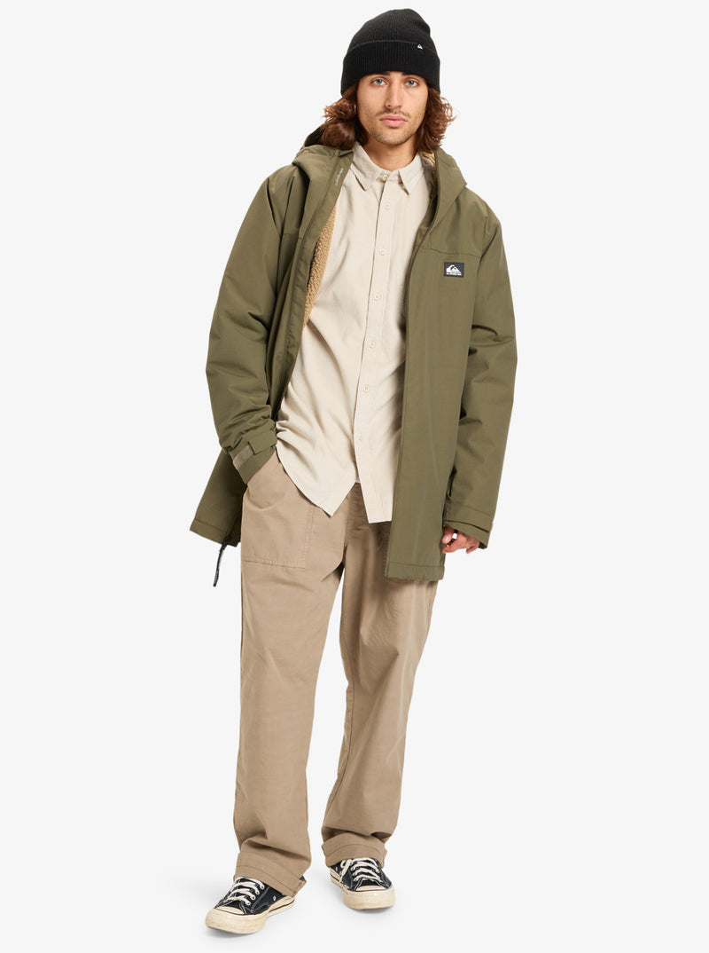 Load image into Gallery viewer, Quiksilver Men&#39;s Overcast 3K Parka Grape Leaf EQYJK04203-CRE0
