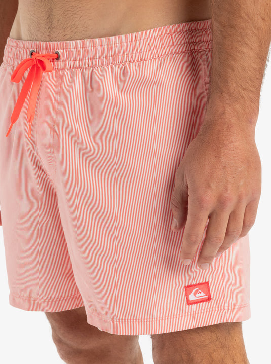Quiksilver Men's Everyday Deluxe 15" Swim Shorts Fiery Coral EQYJV04101_MKZ0