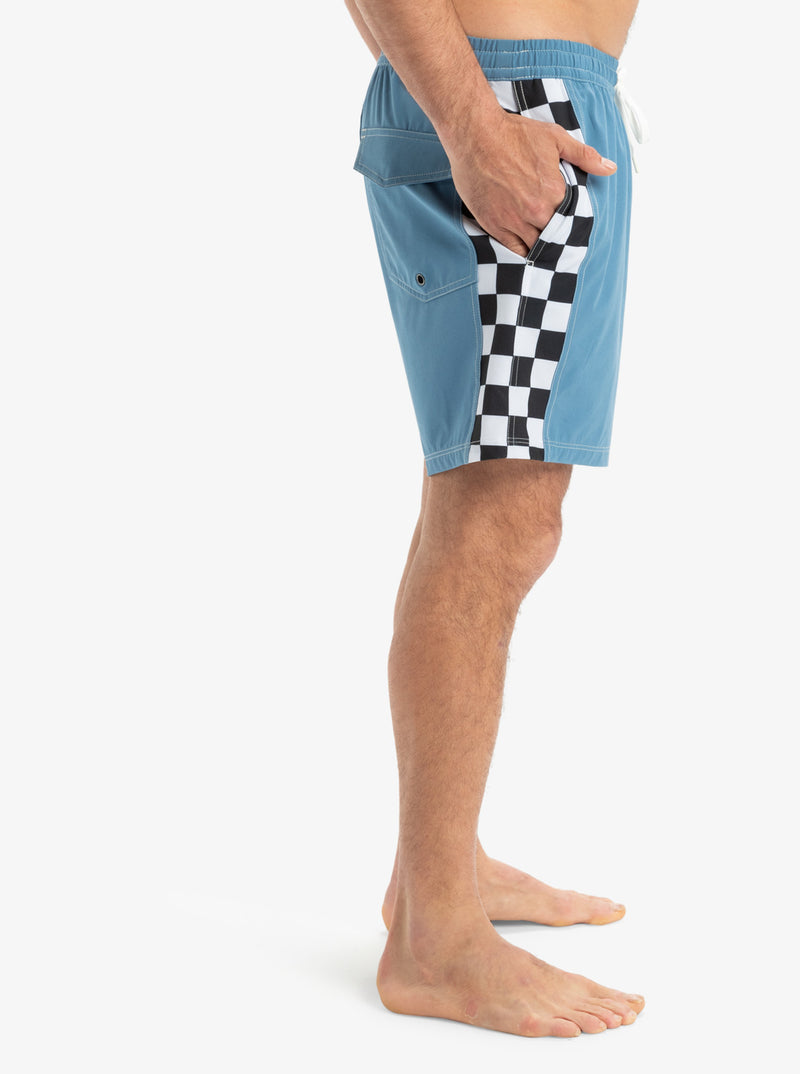 Load image into Gallery viewer, Quiksilver Men&#39;s Original Arch Volley 17&quot; Swim Shorts Coronet Blue EQYJV04109-BLQ0
