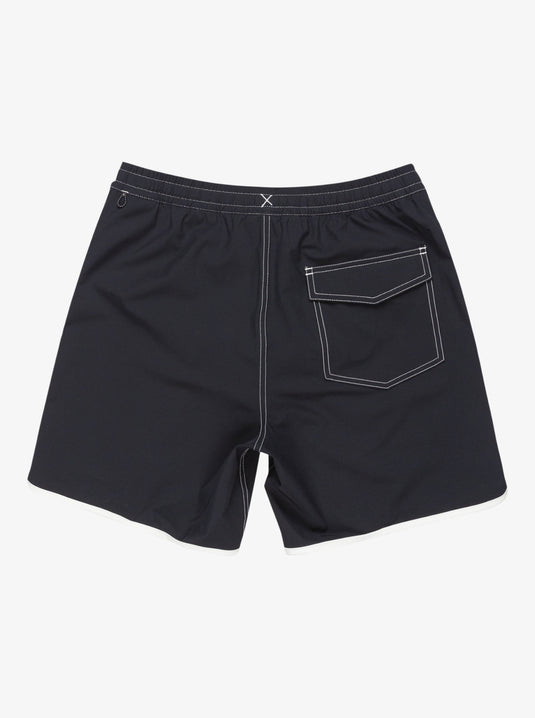 Quiksilver Men's Original Scallop 17" Swim Shorts Black EQYJV04110_KVJ0