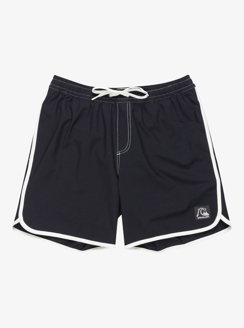 Load image into Gallery viewer, Quiksilver Men&#39;s Original Scallop 17&quot; Swim Shorts Black EQYJV04110_KVJ0
