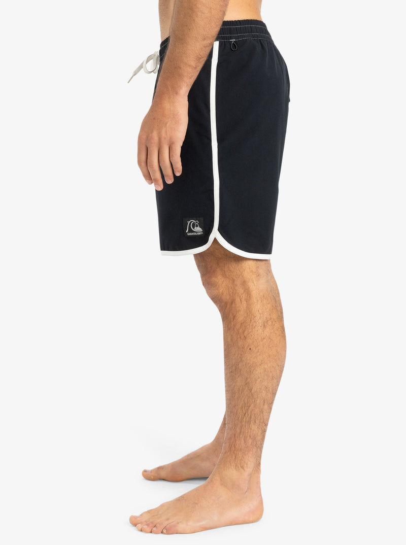 Load image into Gallery viewer, Quiksilver Men&#39;s Original Scallop 17&quot; Swim Shorts Black EQYJV04110_KVJ0
