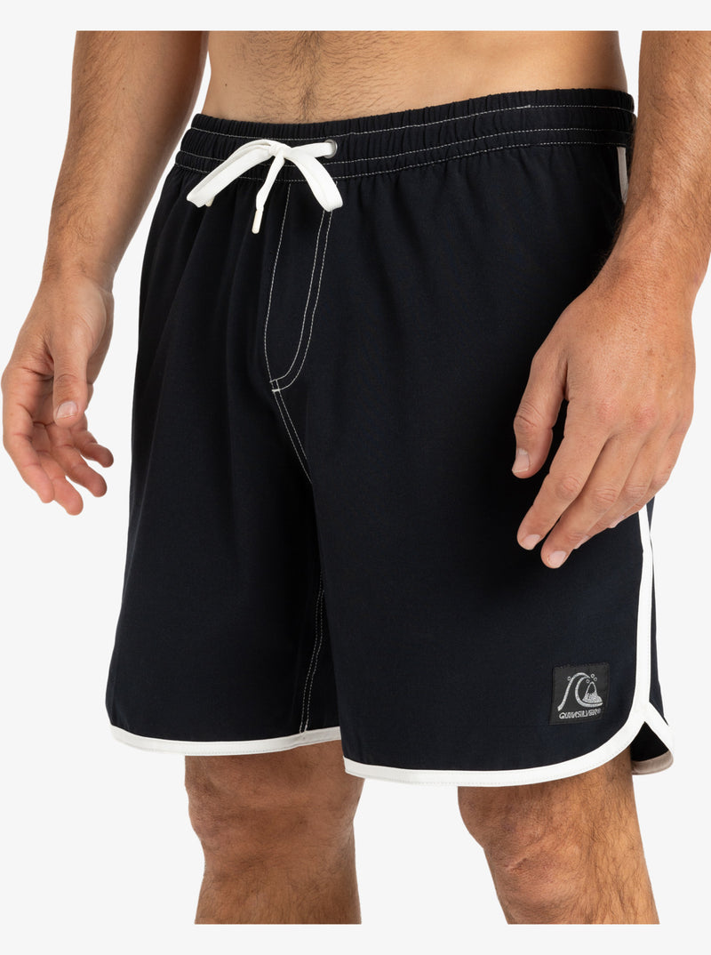 Load image into Gallery viewer, Quiksilver Men&#39;s Original Scallop 17&quot; Swim Shorts Black EQYJV04110_KVJ0
