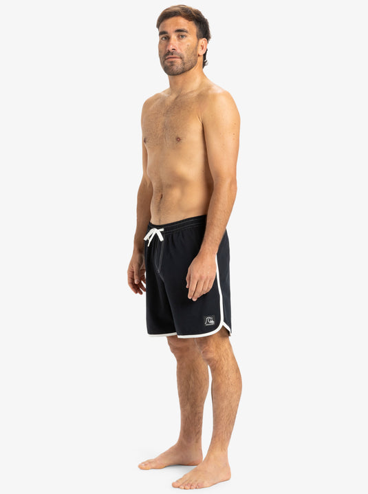 Quiksilver Men's Original Scallop 17" Swim Shorts Black EQYJV04110_KVJ0
