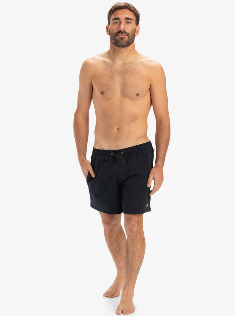 Load image into Gallery viewer, Quiksilver Men&#39;s Surfsilk Solid 16&quot; Boardshorts Black EQYJV04118-KVJ0
