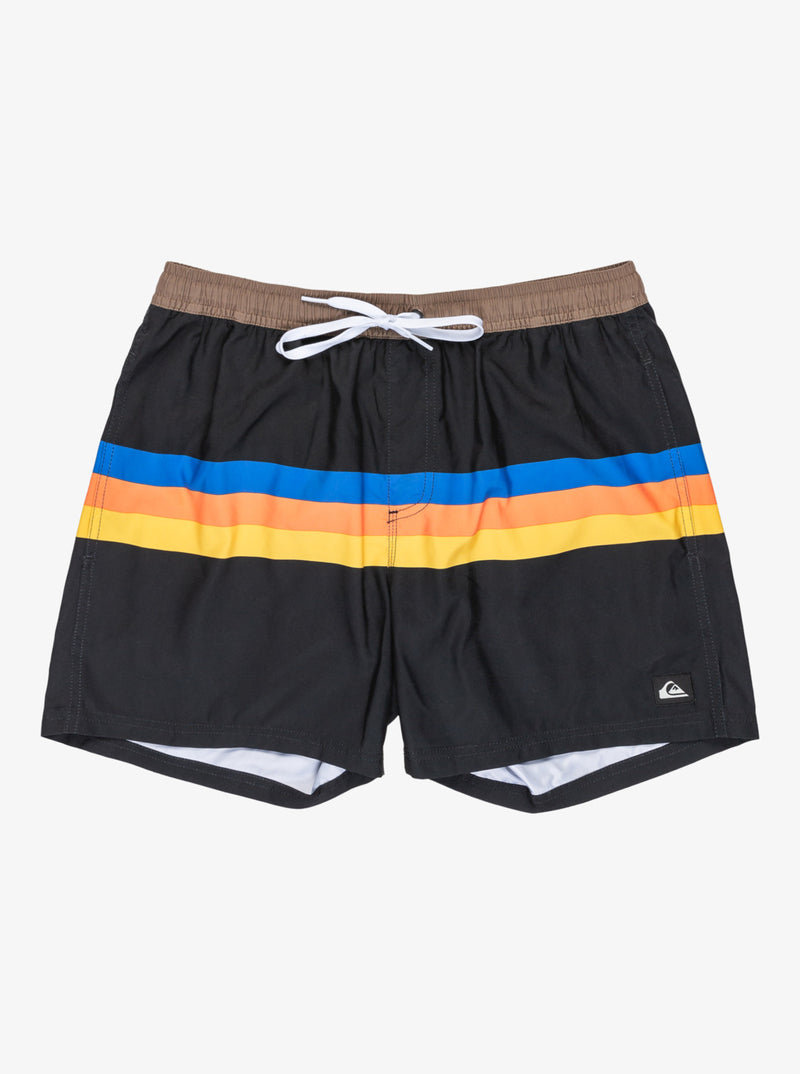Load image into Gallery viewer, Quiksilver Men&#39;s Everyday Straight 15&quot; Swim Shorts Black Retro Stripe EQYJV04121_KVJ5
