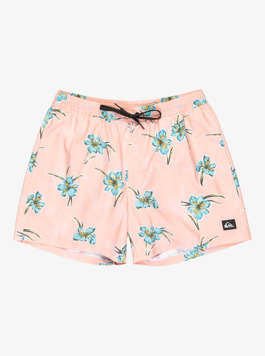 Quiksilver Men's Everyday Straight 15" Swim Shorts Peach Parfait Backyards EQYJV04121_ME7