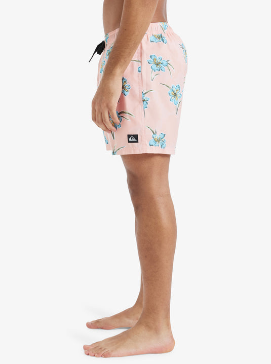 Quiksilver Men's Everyday Straight 15" Swim Shorts Peach Parfait Backyards EQYJV04121_ME7
