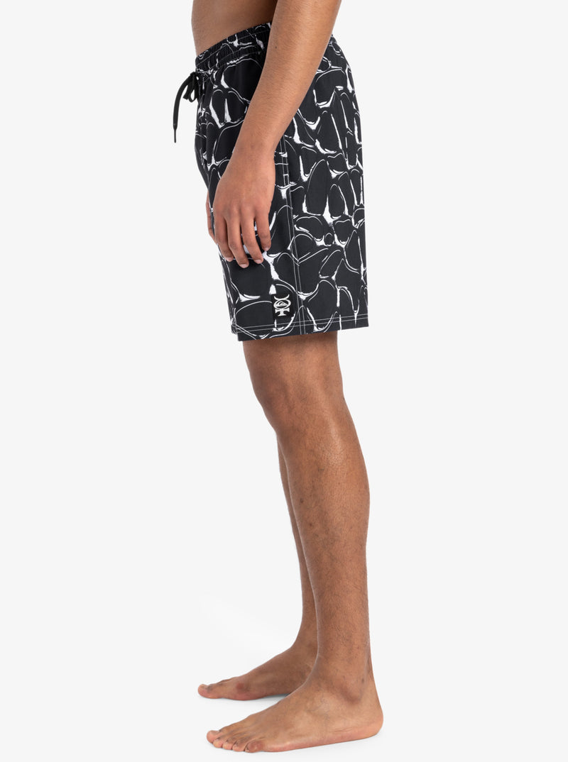 Load image into Gallery viewer, Quiksilver Men&#39;s Mercury Straight 19&#39;&#39; Swim Shorts Black Mercury EQYJV04125-KVJ6
