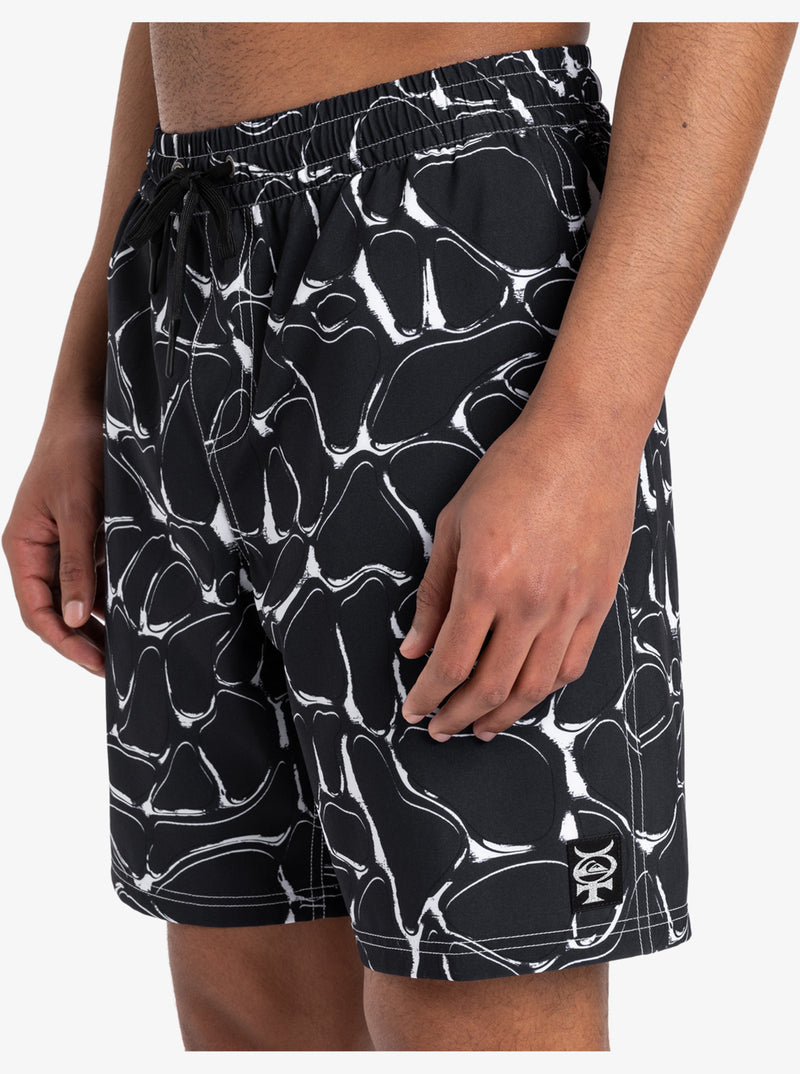 Load image into Gallery viewer, Quiksilver Men&#39;s Mercury Straight 19&#39;&#39; Swim Shorts Black Mercury EQYJV04125-KVJ6
