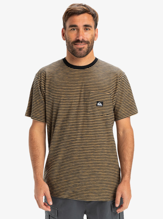 Quiksilver Men's Kentin Short Sleeves T-Shirt Blackkentinstripes EQYKT04361-KVJ3