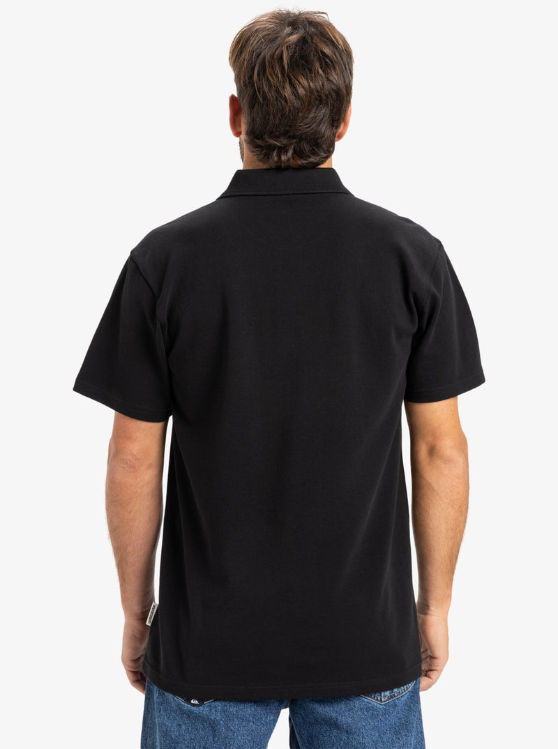 Load image into Gallery viewer, Quiksilver Men&#39;s DNA Polo T-Shirt Black EQYKT04362-KVJ0
