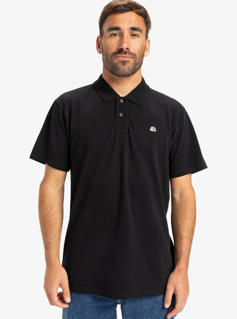 Load image into Gallery viewer, Quiksilver Men&#39;s DNA Polo T-Shirt Black EQYKT04362-KVJ0
