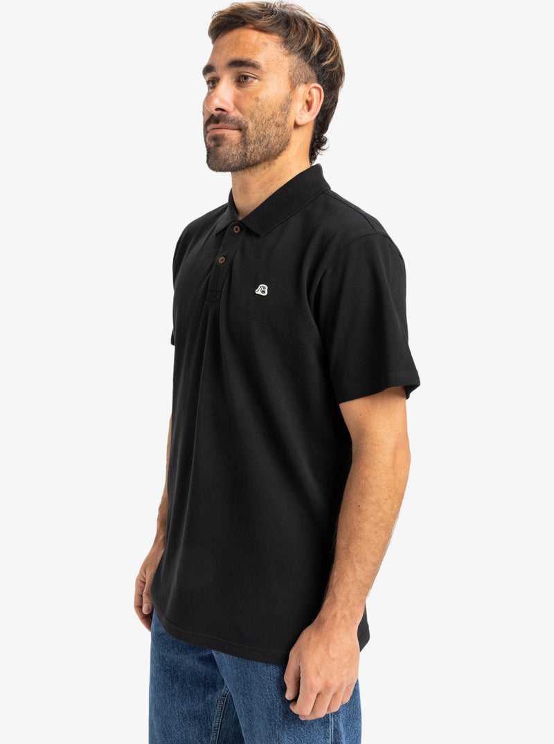 Load image into Gallery viewer, Quiksilver Men&#39;s DNA Polo T-Shirt Black EQYKT04362-KVJ0
