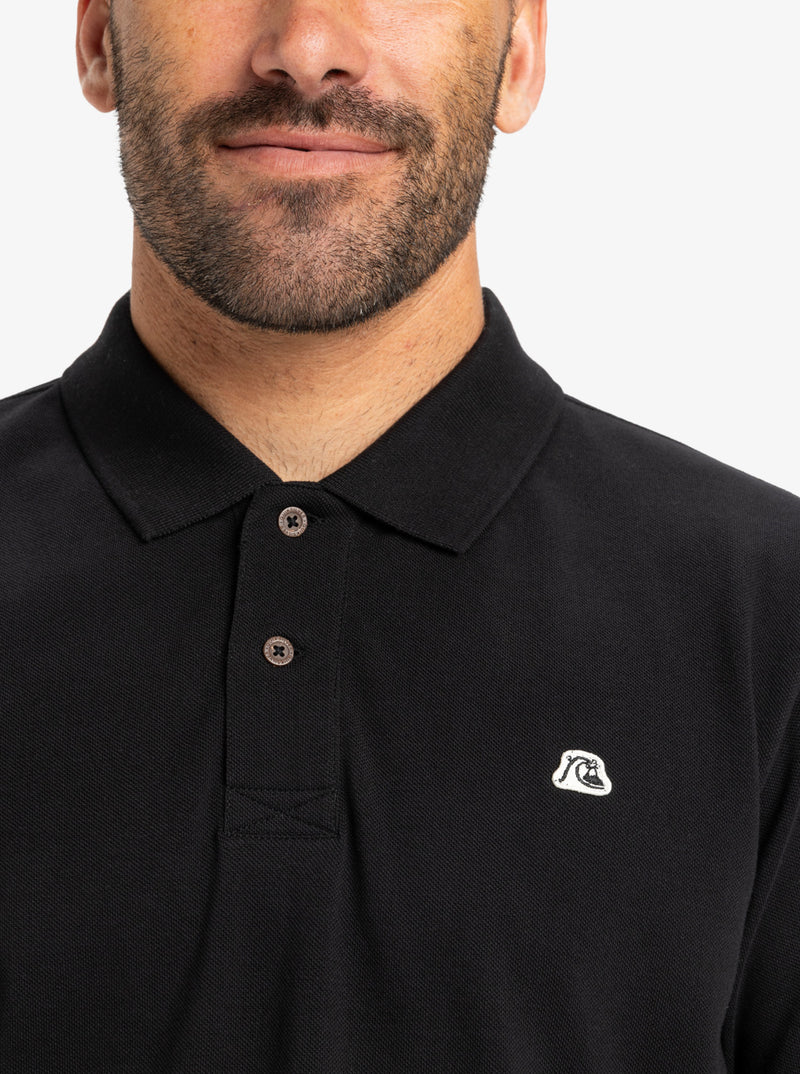 Load image into Gallery viewer, Quiksilver Men&#39;s DNA Polo T-Shirt Black EQYKT04362-KVJ0
