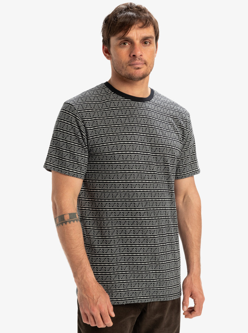 Load image into Gallery viewer, Quiksilver Men&#39;s Street Way Short Sleeves T-Shirt Black Street Way EQYKT04364-KVJ6
