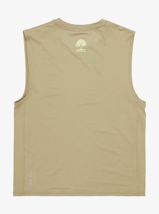 Quiksilver Men's Lap Time Muscle Tank Top Aloe EQYKT04376-TMZ0