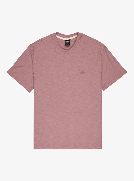 Quiksilver Men's Slub Roundneck Short Sleeve T-Shirt Elderberry EQYKT04391_PKM0