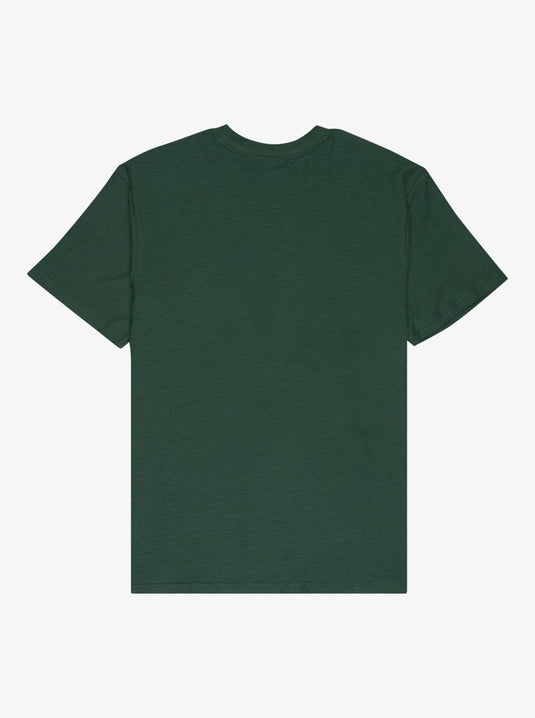 Quiksilver Men's Slub Roundneck Short Sleeve T-Shirt Trekking Green EQYKT04391_TKR