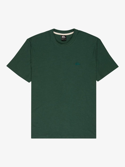 Quiksilver Men's Slub Roundneck Short Sleeve T-Shirt Trekking Green EQYKT04391_TKR