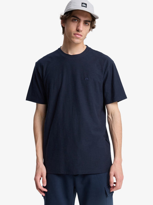 Quiksilver Men's Slub Roundneck Short Sleeve T-Shirt Dark Navy EQYKT04391_KTP0