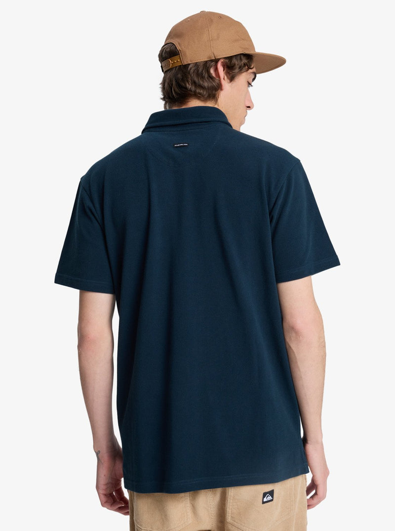 Load image into Gallery viewer, Quiksilver Men&#39;s Mw Pique Polo T-Shirt Dark Navy EQYKT04392-KTP0

