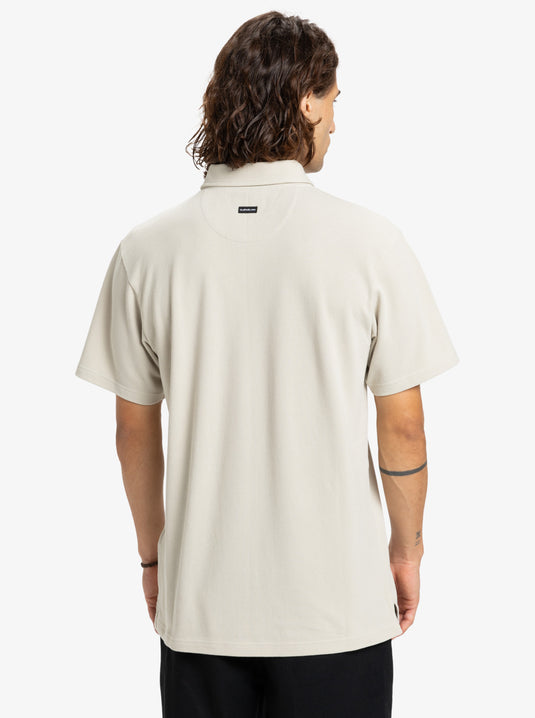 Quiksilver Men's Mw Pique Polo T-Shirt Moonstruck EQYKT04392-SFQ0