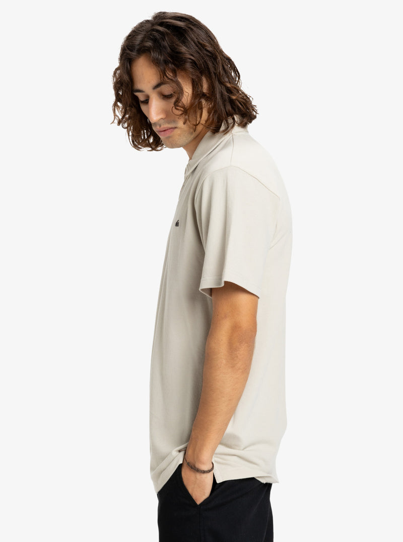 Load image into Gallery viewer, Quiksilver Men&#39;s Mw Pique Polo T-Shirt Moonstruck EQYKT04392-SFQ0
