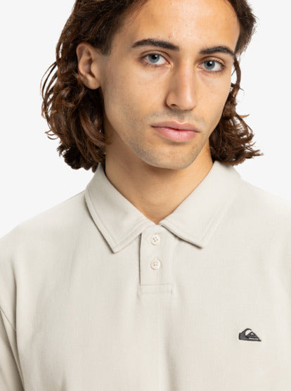 Load image into Gallery viewer, Quiksilver Men&#39;s Mw Pique Polo T-Shirt Moonstruck EQYKT04392-SFQ0
