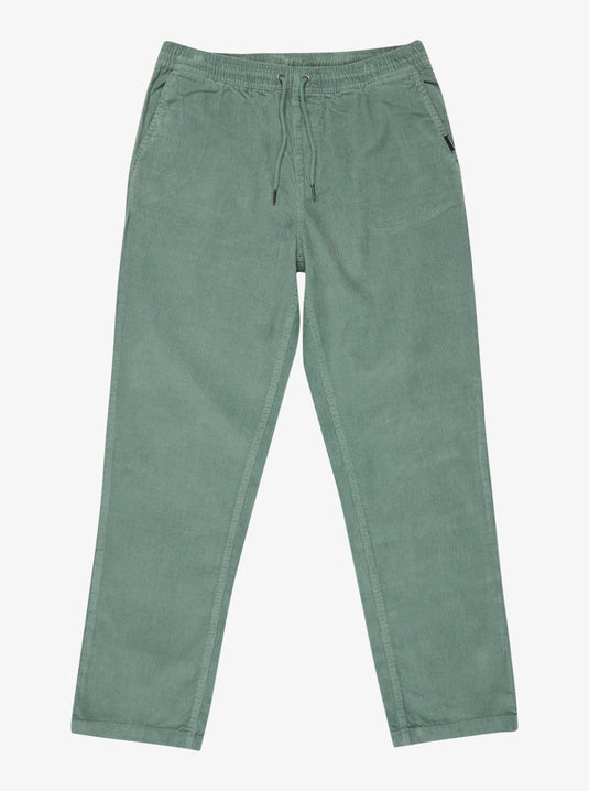 Quiksilver Men's Taxer Corduroy Pants Chinois Green EQYNP03315-GKB0
