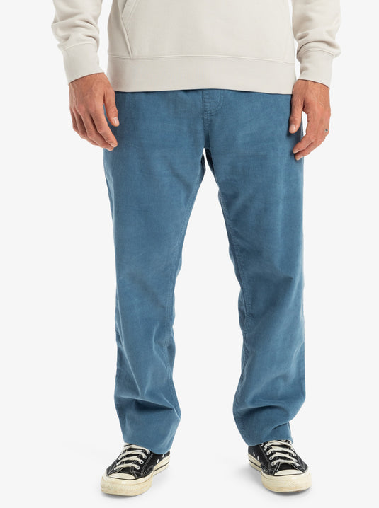 Quiksilver Men's Taxer Corduroy Pants Coronet Blue EQYNP03315-BLQ0