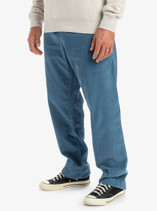Quiksilver Men's Taxer Corduroy Pants Coronet Blue EQYNP03315-BLQ0