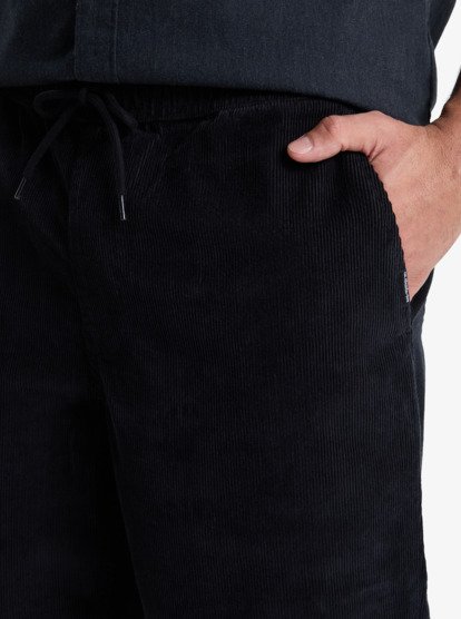 Load image into Gallery viewer, Quiksilver Men&#39;s Tacer Regular Cord Pants Black EQYNP03315-KVJ0
