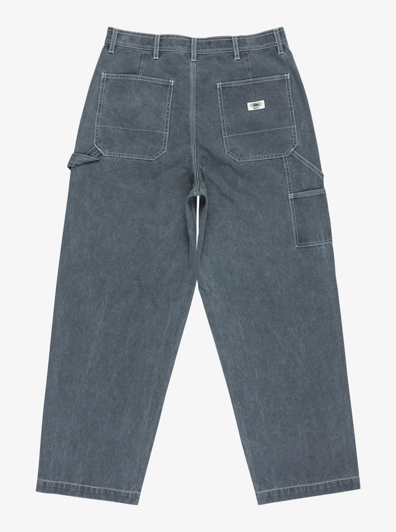 Load image into Gallery viewer, Quiksilver Men&#39;s Mercury Straight Out Wide Cargo Pants Black EQYNP03325-KVJ0
