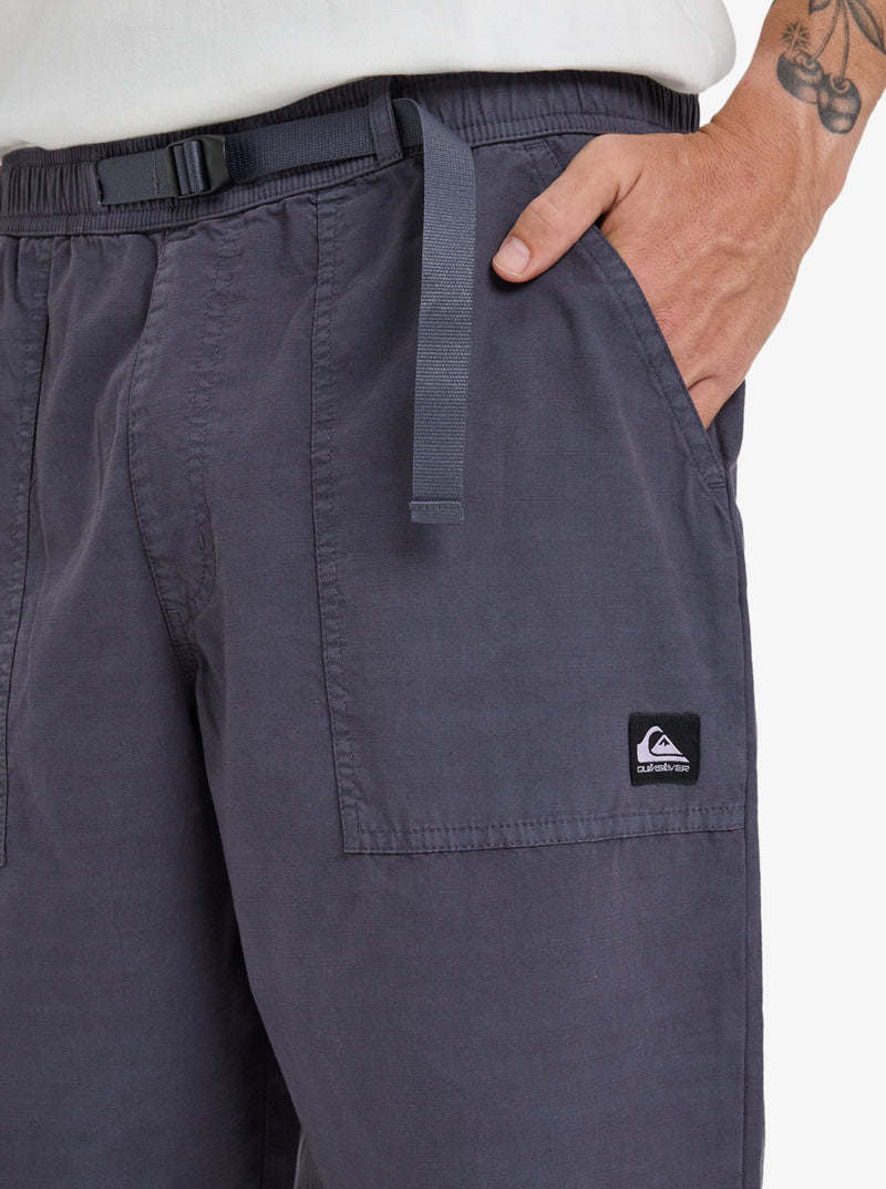 Load image into Gallery viewer, Quilsilver Men&#39;s Double Crown Elastic Waist Pants India Ink EQYNP03326-KSH0
