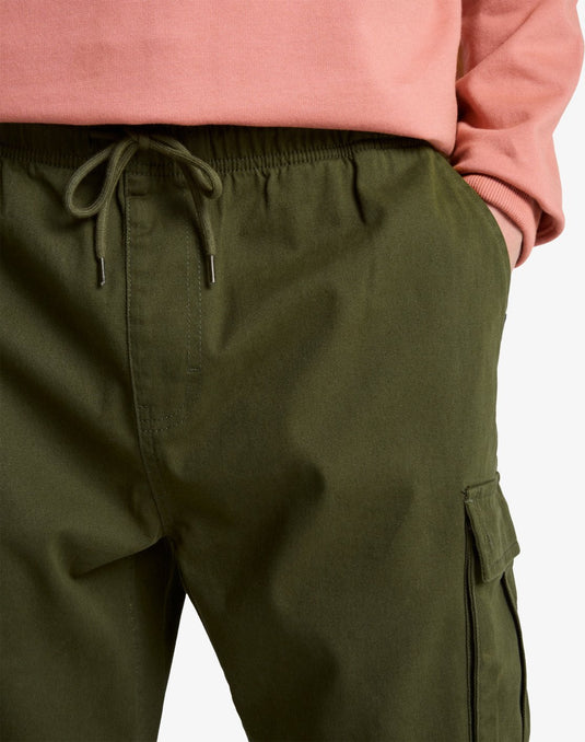 Quiksilver Men's Taxer Regular Cargo Pants Grape Leaf EQYNP03337-CRE0