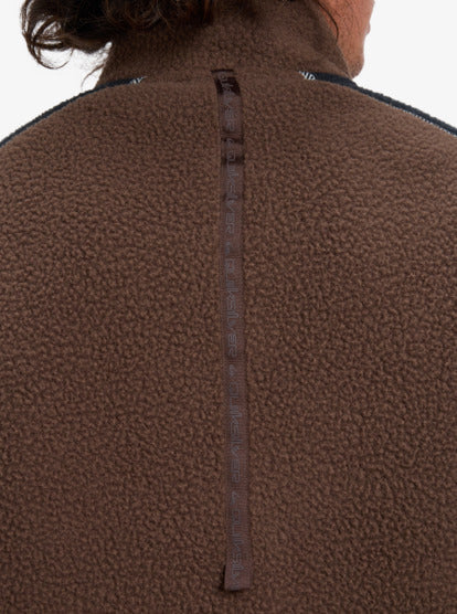Load image into Gallery viewer, Quiksilver Men&#39;s Clean Coast Block Full Zip Fleece Chocolate Brown EQYPF03065_CSD0
