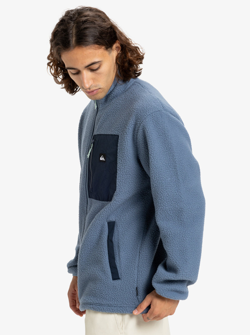 Load image into Gallery viewer, Quiksilver Men&#39;s Clean Coast Full Zip Fleece China Blue EQYPF03066-BND0
