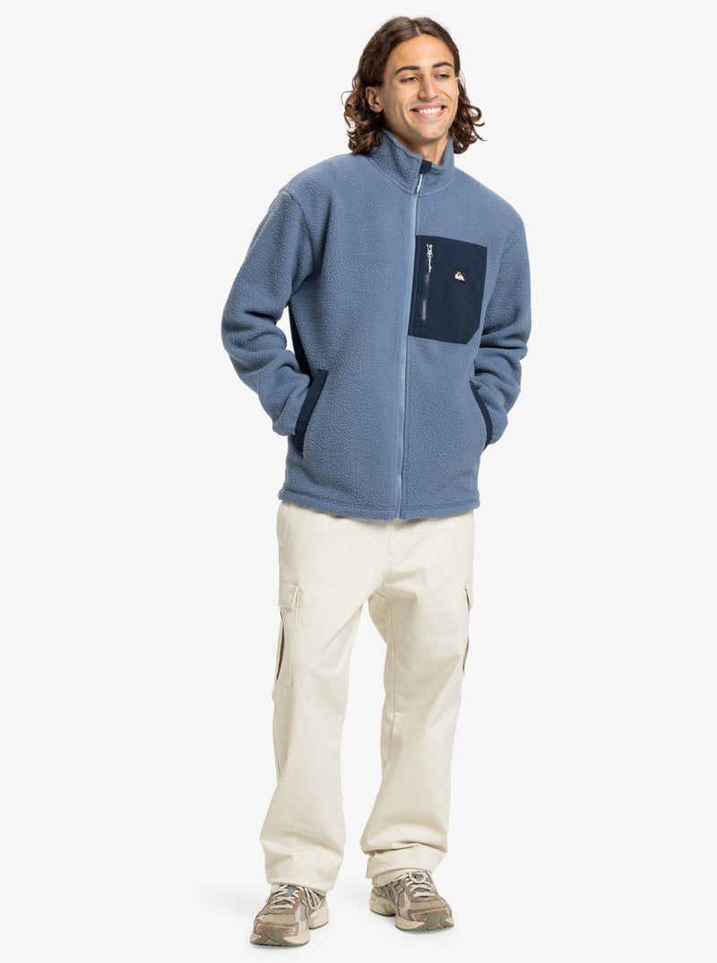 Load image into Gallery viewer, Quiksilver Men&#39;s Clean Coast Full Zip Fleece China Blue EQYPF03066-BND0
