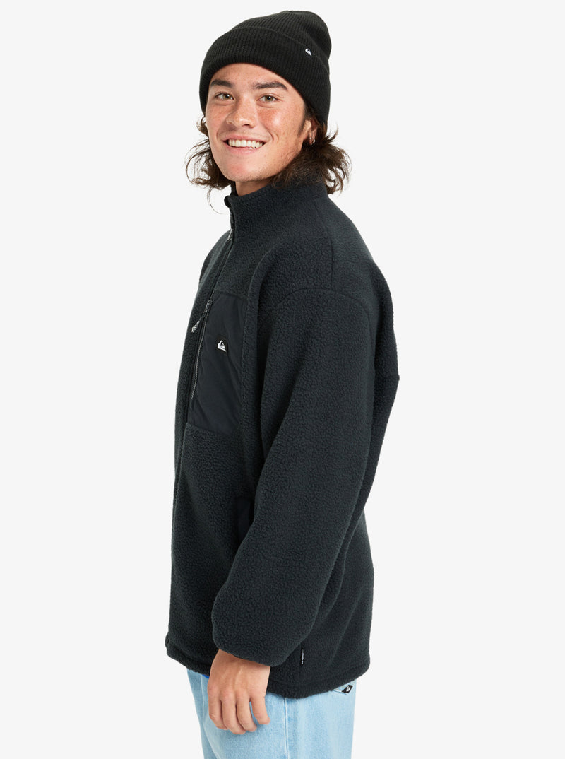 Load image into Gallery viewer, Quiksilver Men&#39;s Clean Coast Full Zip Fleece Black EQYPF03066-KVJ0
